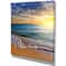 Designart - Layers of Colors on Sunrise Beach - Seascape Canvas Art Print